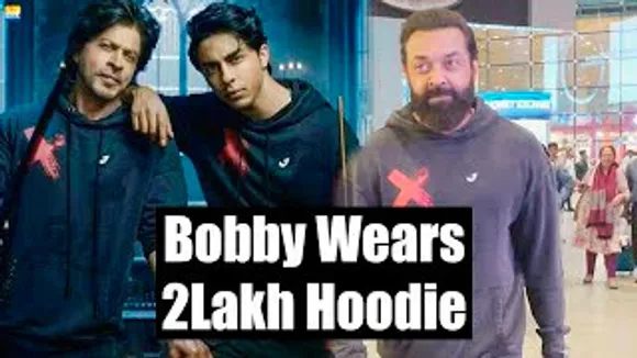 Bobby Deol wears Aaryan Khan's Expensive Hoodie worth Rs 2 Lakh