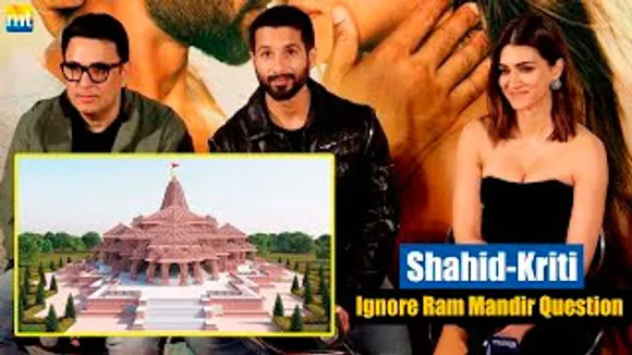 HOW Kriti Sanon and Shahid Kapoor IGNORED Ayodhya Ram Mandir's Question