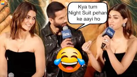 "Night Suit Pehen ke aayi hu" - Shahid Kapoor's Hilarious Joke On Kriti Sanon At Teri Baaton Mein Aisa Uljha Jiya Event