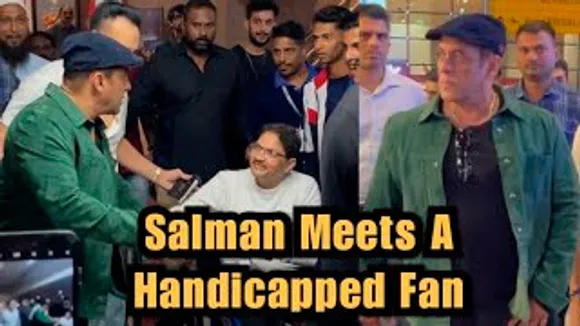 Salman Khan Waits To Meet A HANDICAPPED Fan At The Airport As He Returns From Dubai