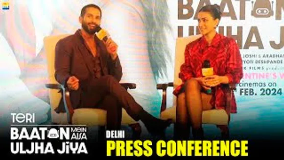 Shahid Kapoor With Robotic Kriti Sanon at Teri Baaton Mein Aisa Uljha Jiya's Press Meet In Delhi