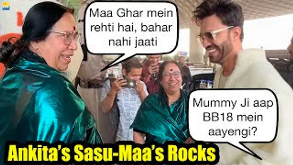 'Mummy Ji Aap Star Ban Gayi Hain' Vicky Jain With His Mom At Airport - Watch Chit-Chat Video