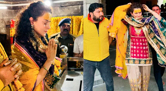 Birthday Girl Kangana Ranaut Visits Baglamukhi and Shaktipeeth Jwala; See Pics