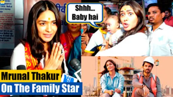 Mrunal Thakur's Cute Moments With Baby, Talks On The Family Star, Says Bollywood & Tollywood एक समान है मेरे लिए |