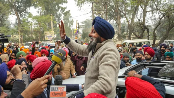 Shiromani Akali Dal leader Bikram Singh Majithia speaks to the media on his way to depose before a special investigation team of Punjab Police