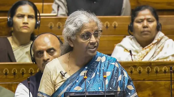 Union Finance Minister Nirmala Sitharaman presents the Interim Budget 2024 in the Lok Sabha, at Parliament House in New Delhi