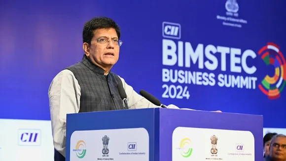 Commerce and Industry Minister Piyush Goyal addressing CII's BIMSTEC Business Summit 2024