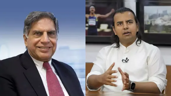 Former chairperson of the Tata Group Ratan Tata and Ola Founder Bhavish Aggarwal