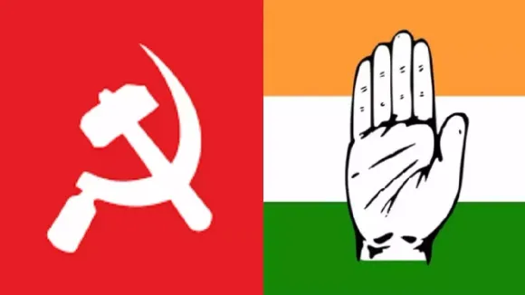 CPIM Congress Flag Tripura