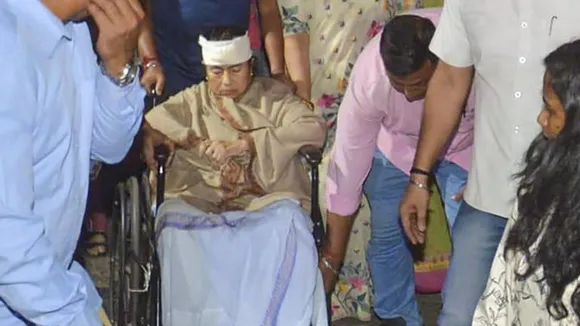 West Bengal Chief Minister Mamata Banerjee returns to her home after release from SSKM Hospital