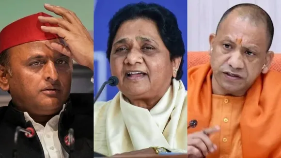 Akhilesh Yadav, Mayawati and Yogi Adityanath