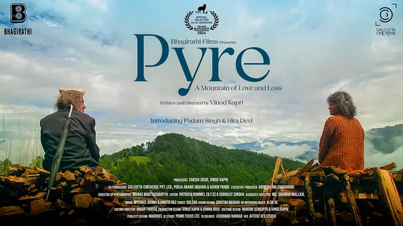 Official poster of National Award winning filmmaker Vinod Kapri's Hindi language film 'Pyre'