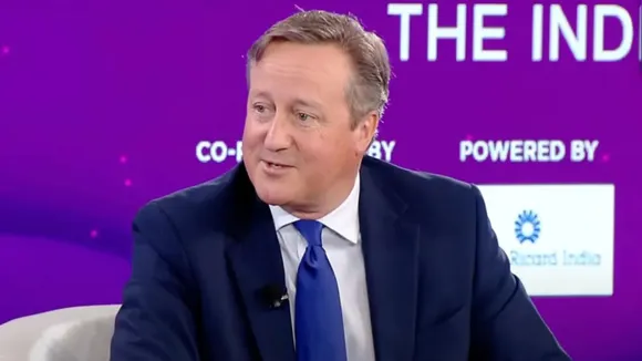  Former British Prime Minister David Cameron at NDTV World Summit