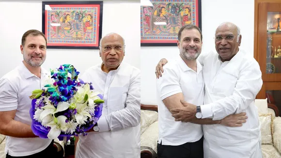 Rahul Gandhi and Malliakarjun Kharge