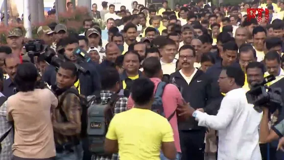 Odisha CM Mohan Charan Majhi participates in 'Run for Unity' in Bhubaneswar.