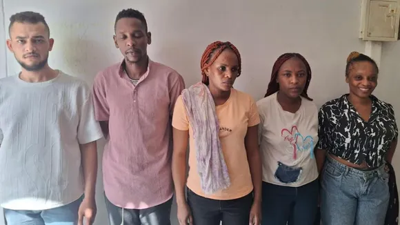 Five foreign nationals including three women were arrested with drugs in Jaipur on Wednesday