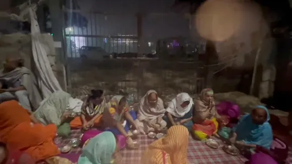 AAP workers Chhath ghat