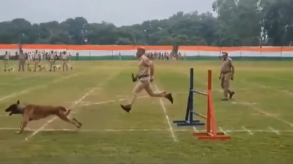 Haryana Police dog training