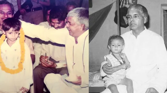 RJD president Lalu Prasad Yadav and his younger son Tejashwi Yadav