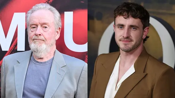 Paul Mescal and Ridley Scott