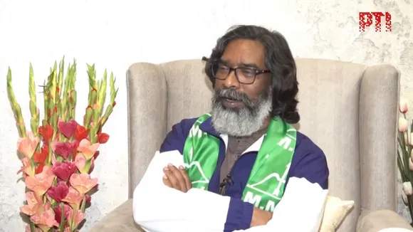 Jharkhand Chief Minister Hemant Soren in an exclusive interview with PTI