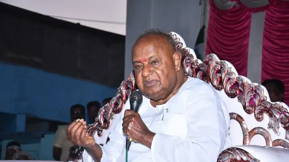 JD(S) patriarch and former Prime Minister H D Deve Gowda (File image)