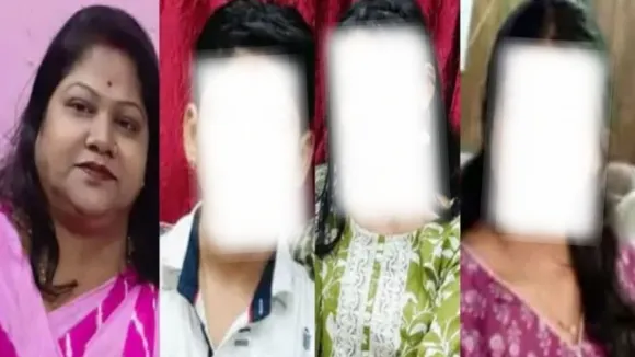 four members of his family