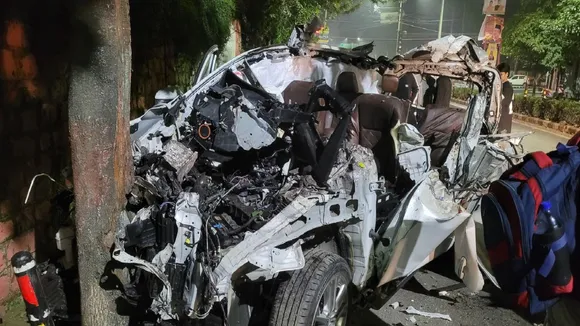 A car collided with a truck in Dehradun on Tuesday