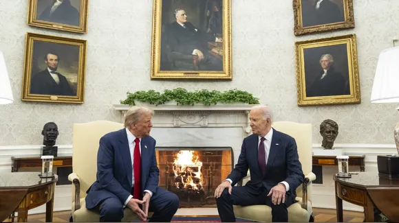 Donald Trump meets Joe Biden at Oval Office