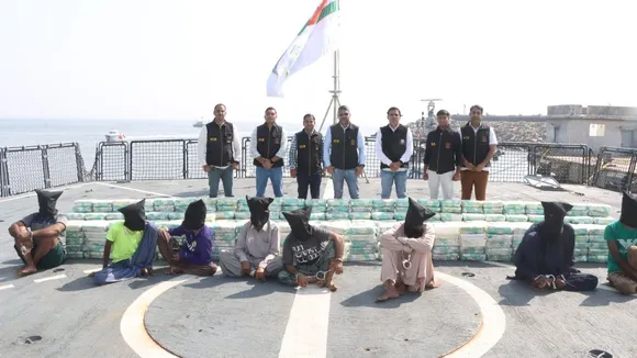 A joint operation by anti-narcotics agencies led to the seizure of about 700 kg of drugs and the arrest of eight Iranian nationals from Indian territorial waters off the Gujarat coast on Friday.