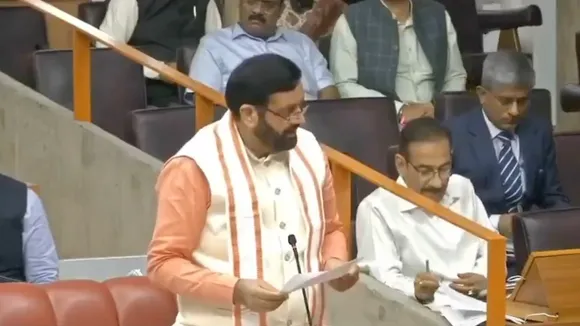 Nayab Singh Saini speaks in the Haryana Asssembly