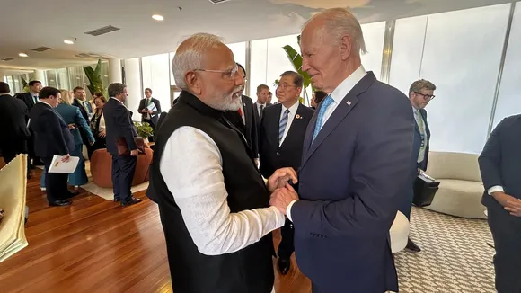 Prime Minister Narendra Modi with US President Joe Biden at the G20 Summit in Rio de Janeiro on Monday, November 18, 2024.