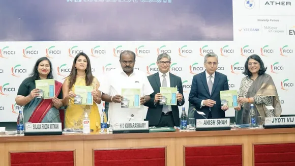 FICCI Electric Vehicle Committee Chair Sulajja Firodia Motwani at the sidelines of FICCI National Conference on EVs