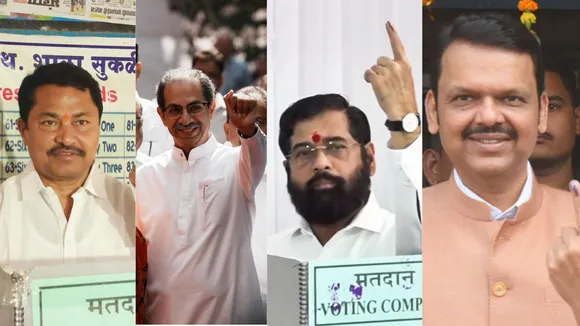 (L-R) Nana Patole, Uddhav Thackeray, Eknath Shinde and Devendra Fadnavis