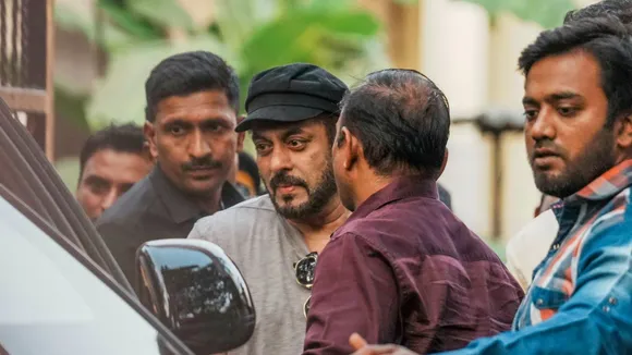 Bollywood actor Salman Khan leaves after casting vote during the Maharashtra Assembly elections, in Mumbai, Wednesday, Nov. 20, 2024.