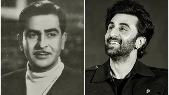 Ranbir Kapoor and Raj Kapoor