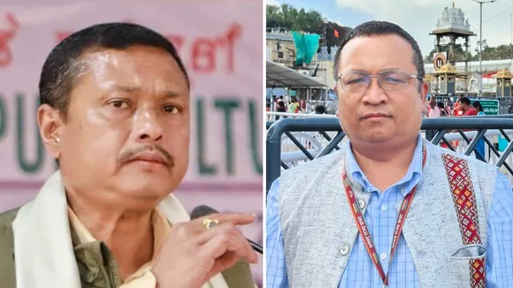 (Left) Manipur MP Leishemba Sanajaoba and Mizoram MP K Vanlalvena (Right)