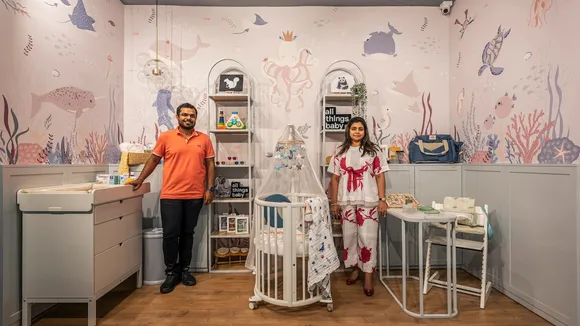 All Things Baby co-founders Tejal Bajla (right) and Akshay Jalan 
