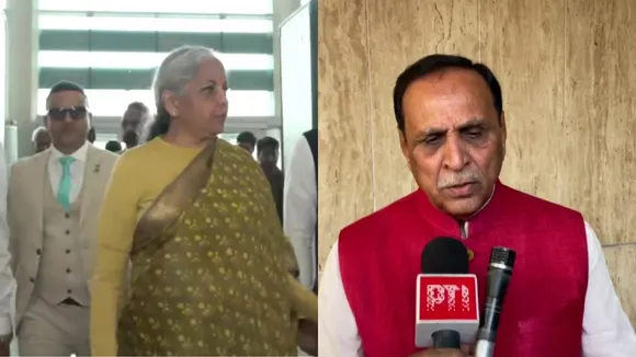Nirmala Sitharaman and Vijay Rupani