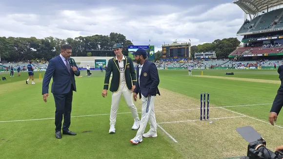 India Australia Pink Ball test toss