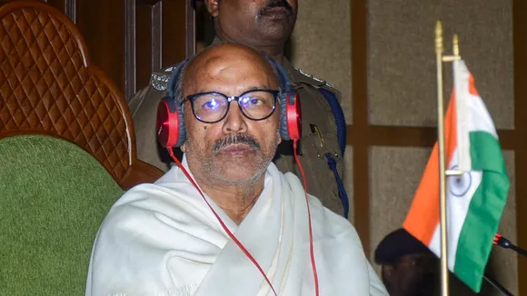 Jharkhand Assembly Speaker Rabindra Nath Mahato during a session of the state Legislative Assembly, in Ranchi, Tuesday, Dec. 10, 2024.