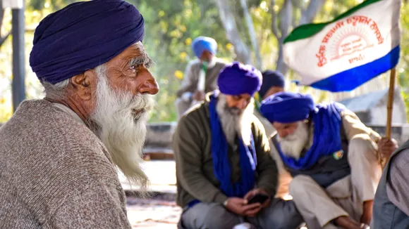 Punjab farmers at the Shambhu Border, in Patiala district, Friday, Dec. 13, 2024.