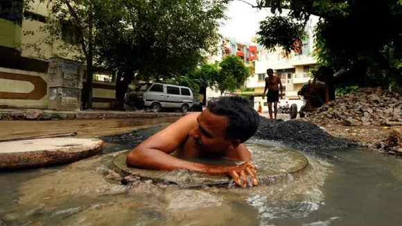 Manual Scavenging Sewers Cleaning Septic Tank Sewer Line Manual Scavengers