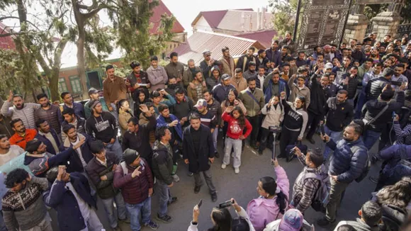 Shimla teachers protest