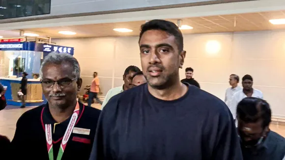 Cricketer Ravichandran Ashwin upon his arrival at the Chennai Airport, Thursday, Dec. 19, 2024.