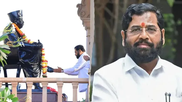 Maharashtra Deputy Chief Minister Eknath Shinde paid tributes at the memorial of RSS founder Dr K B Hedgewar in Nagpur