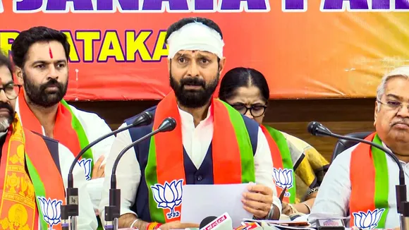 BJP MLC C T Ravi in Bengaluru, Karnataka