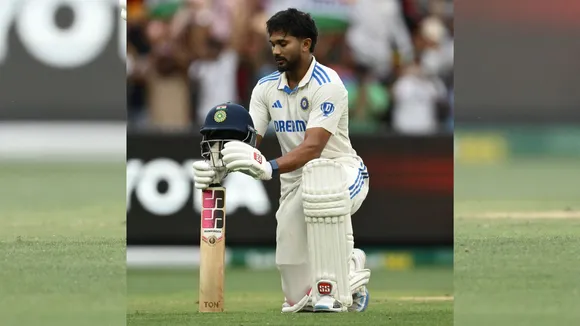 Nitish Kumar Reddy celebrate his maiden century against Australia at MCG