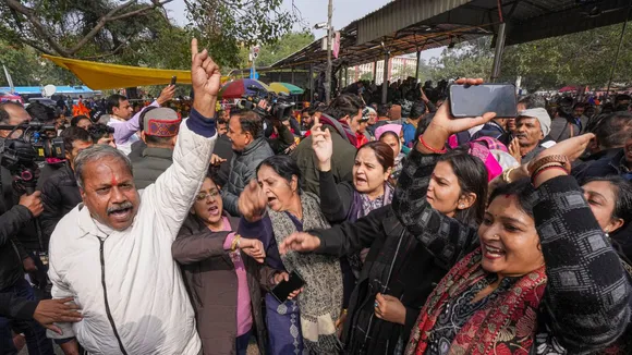 BJP Hanuman Mandir Arvind Kejriwal