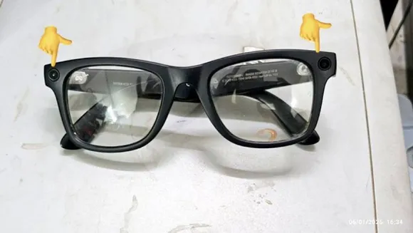 camera in sunglasses
